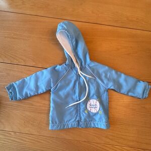 Vintage Tiny Tots Original Diaper League Windbreaker‎ Hooded Jacket Baby 6 9M